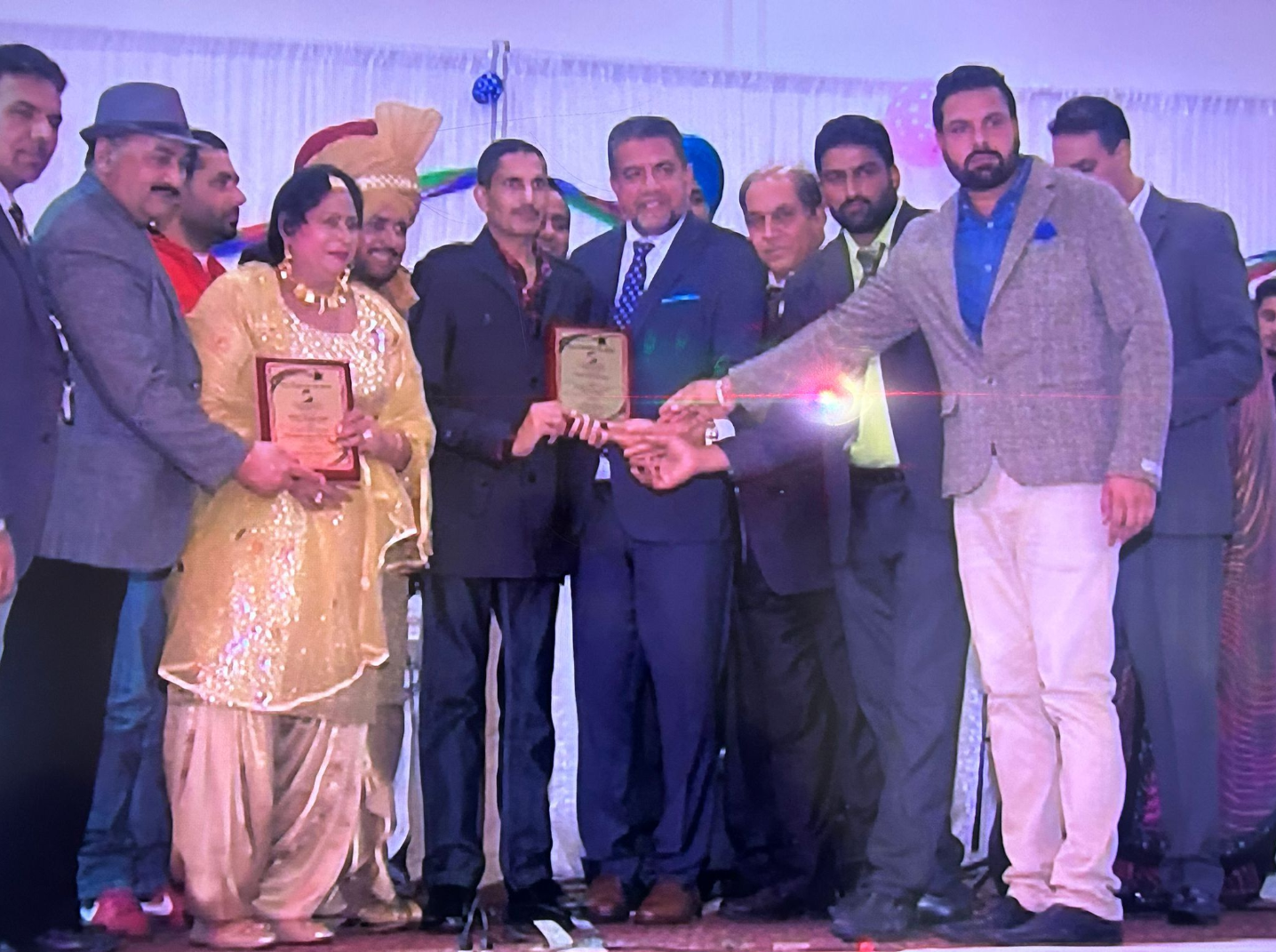 Memorable moments with distinguished guests at my award ceremony.